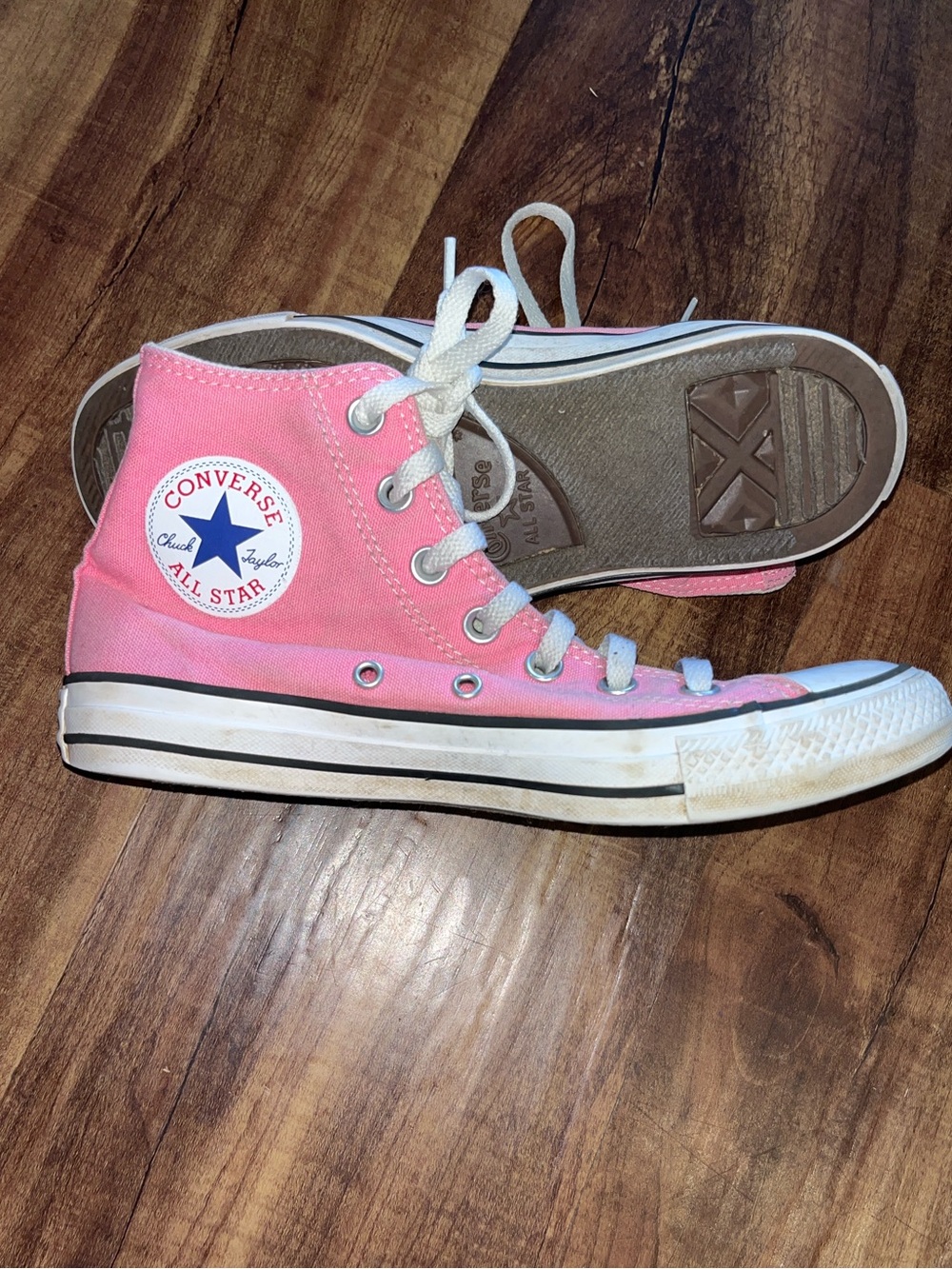 Converse Pink High-Top Sneakers size 7.5